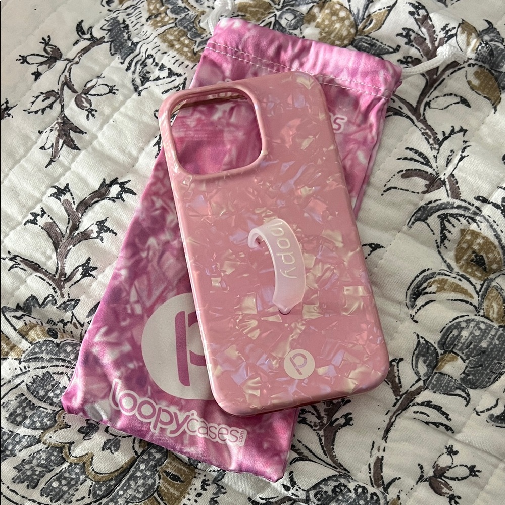 Loopy Case Marble Pink iPhone 13 Pro Cover